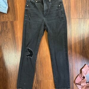 Express Black Straight Leg Jeans